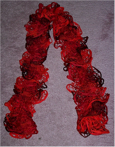 Finished Red scarf