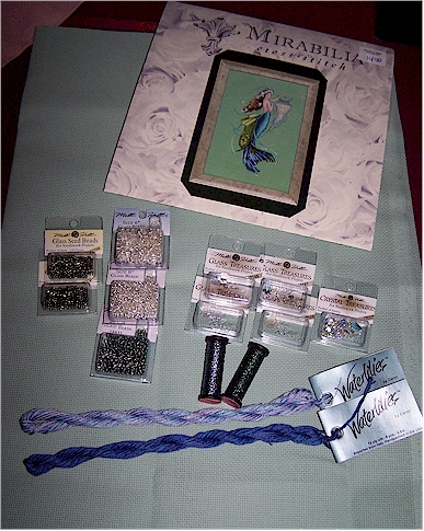 Mermaid stash and fabric