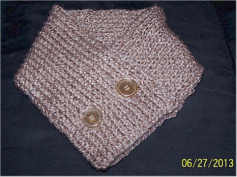 Pidge scarf out of bamboo yarn