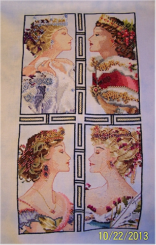 Johannas Large Stitch Mira completed