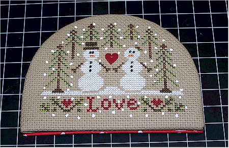 Snow love ornament