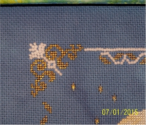 close up of beading on Under the Moonlight
