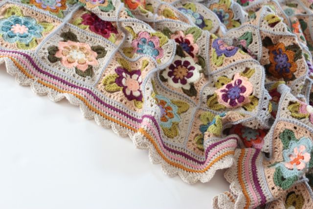 Painted Roses blanket by Sandra Paul