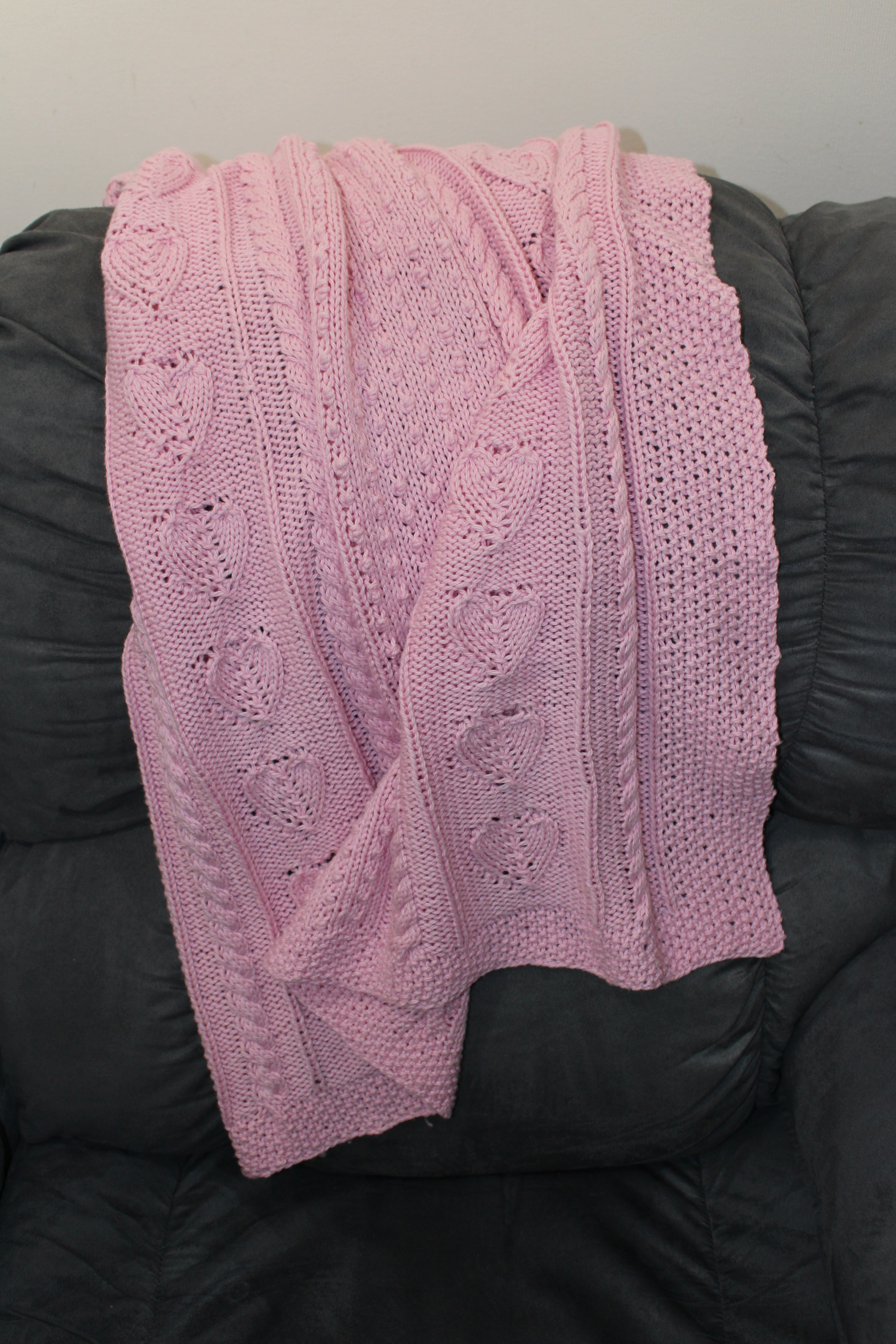 knitted baby blanket 1