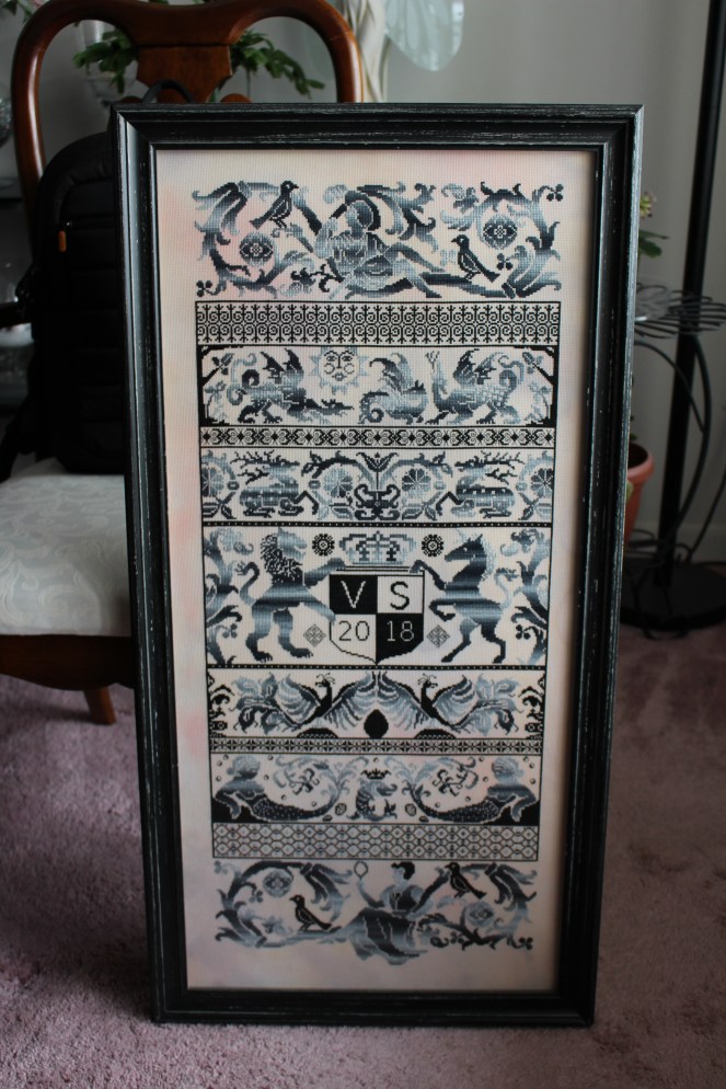 2018 Mystery Sampler framed