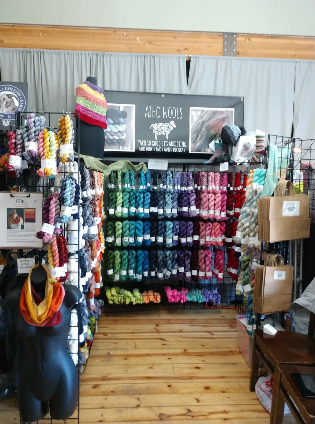AJHC yarn booth