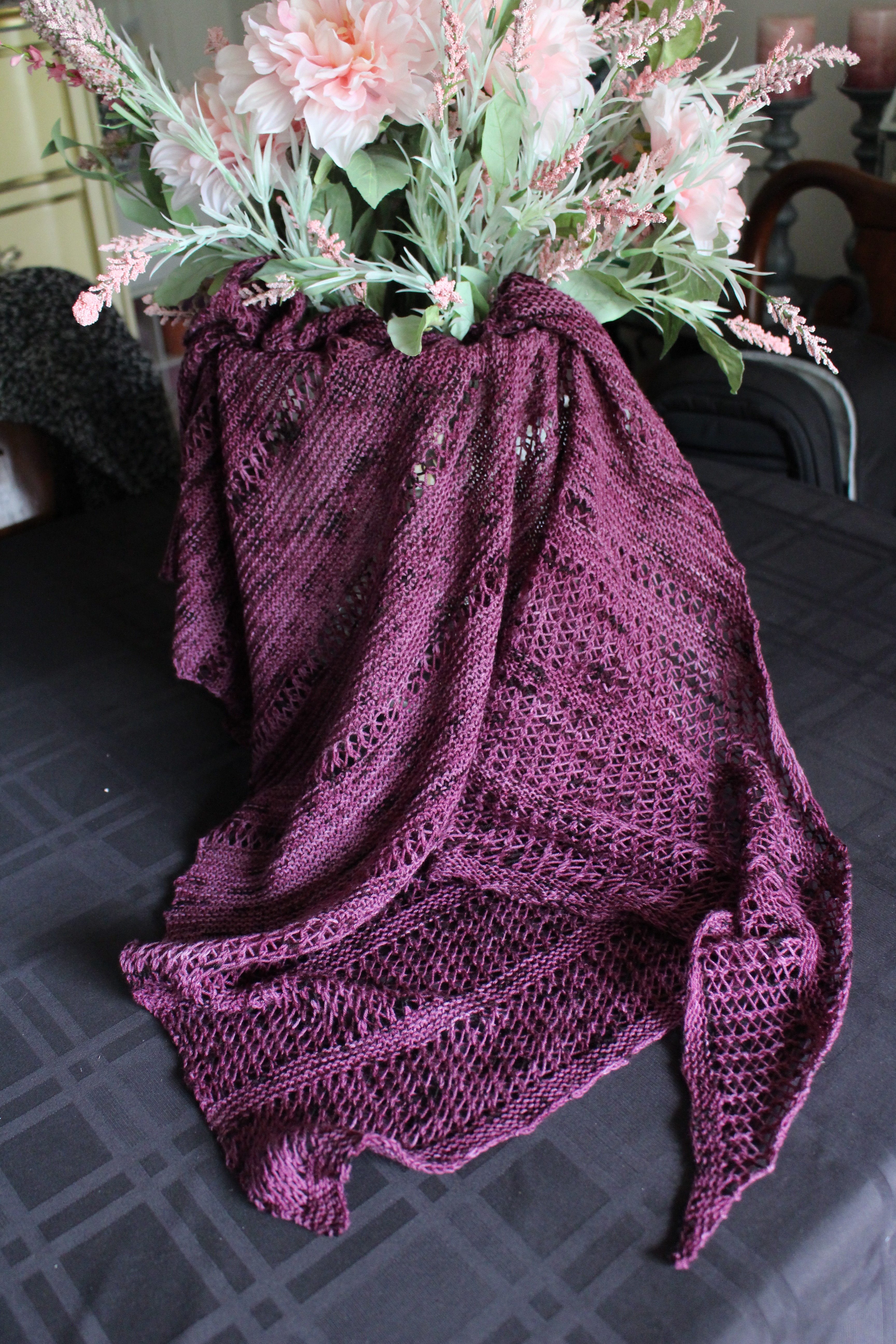 waiting for spring shawl 2